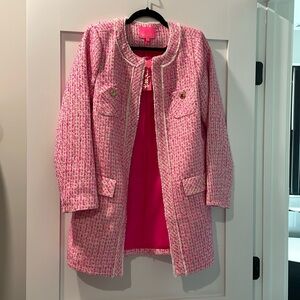 Lilly Pulitzer Pink Tweed Blazer Dashielle